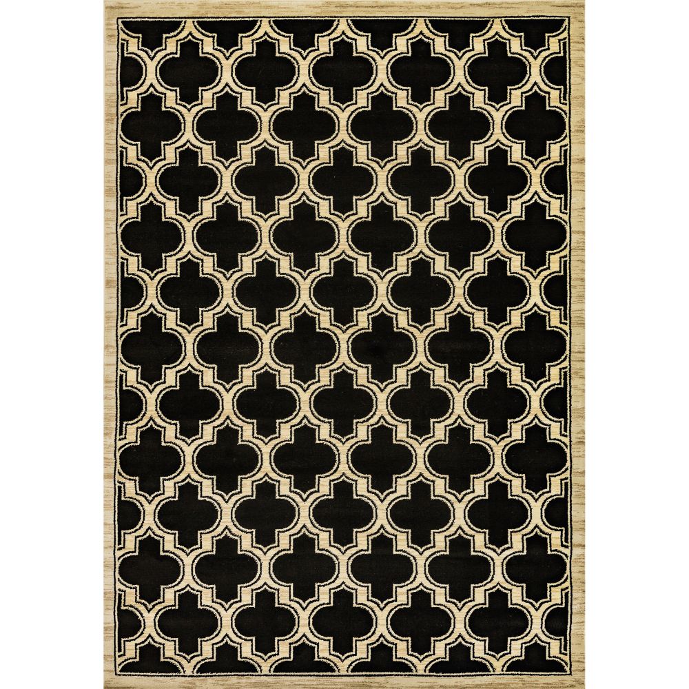 Dynamic Rugs 2816-090 Yazd 7.10 Ft. X 10.10 Ft. Rectangle Rug in Black